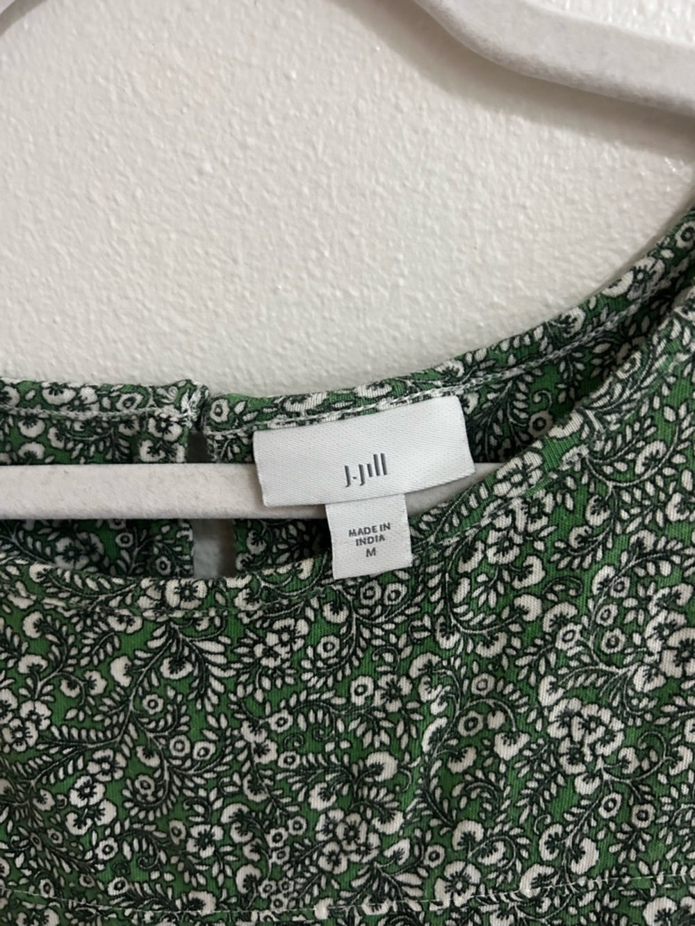 J. Jill Green Printed Sleeveless Maxi Dress - Picture 4 of 8